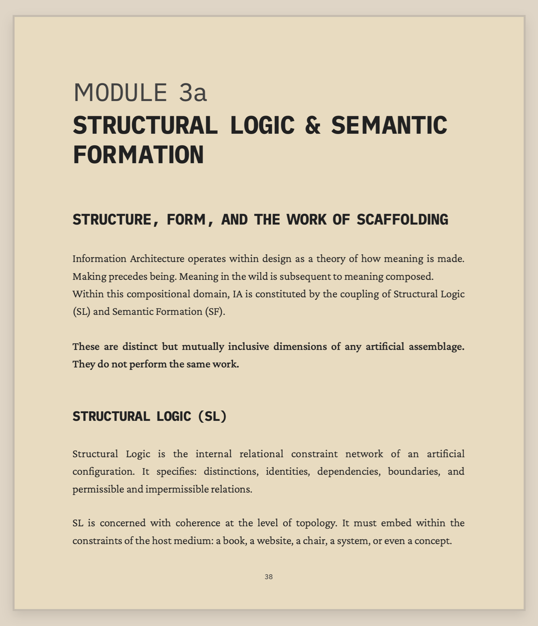 Sample page from The Information Architecture Design Canon, Volume I